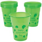 Happy St. Patrick's Day Plastic Party Cups 25-Pack