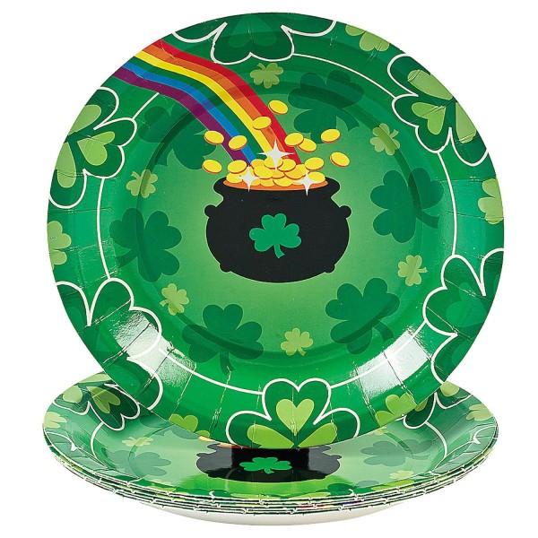 8-pack of St. Patrick's Day Dessert Plates 8-pack of St. Patrick's Day Dessert Plates
