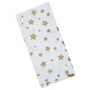 RTD-3404 : Gold Star Clear Cellophane Treat Bags at RTD Gifts