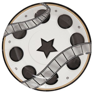 RTD-3423 : 8-pack of Movie Reel Dessert Plates for Movie Night at RTD Gifts