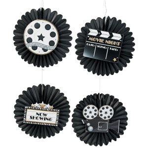 RTD-3431 : Hanging Fans with Movie Night Icons at RTD Gifts