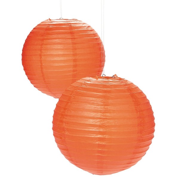 Orange Paper Lantern Large Orange Paper Lantern Large