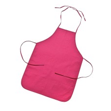 Childs Dark Pink Canvas Apron for Crafting or Painting