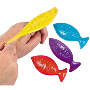RTD-3501 : Inspirational Jesus Fish Stretchy Flingers at RTD Gifts