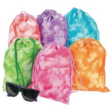 Polyester Tie-Dyed Drawstring Bag