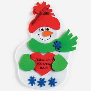 RTD-3521 : Jesus Loves You Snow Much Snowman Craft Kit at RTD Gifts