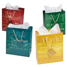 Christmas Music Hymns Medium Paper Gift Bags