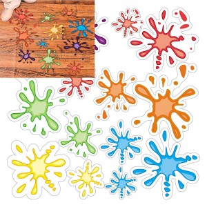RTD-3535 : Paint Splatter Set of 14 Window Clings at RTD Gifts
