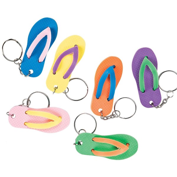 Flip Flop Keyring Beach Charm Summer Tropical Backpack Accessory Gift Flip Flop Keyring Beach Charm Summer Tropical Backpack Accessory Gift
