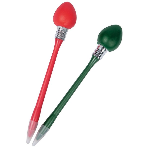Light-Up Christmas Bulb Pen Light-Up Christmas Bulb Pen