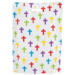RTD-3639 : Christian Cross Large Plastic Party Bag at RTD Gifts