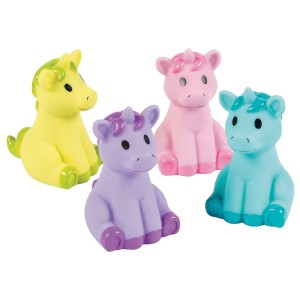 RTD-3644 : Vinyl Colorful Sitting Baby Unicorn Toy Figure at RTD Gifts