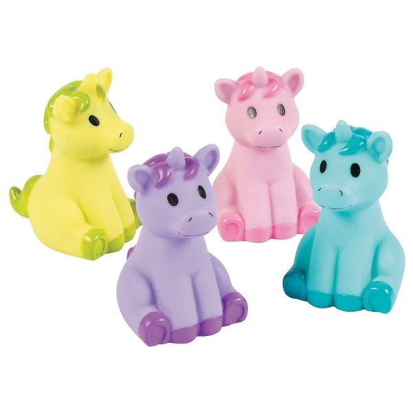 4-pack Adorable Sitting Baby Unicorns - Mini Vinyl Cake Toppers or Party Favors 4-pack Adorable Sitting Baby Unicorns - Mini Vinyl Cake Toppers or Party Favors