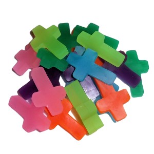 RTD-3667 : Large Cross-Shaped Eraser Assorted Colors at RTD Gifts