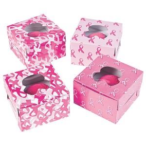 RTD-3690 : Pink Ribbon Cupcake Box at RTD Gifts