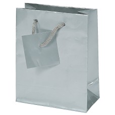 Solid Silver Small Gift Bags