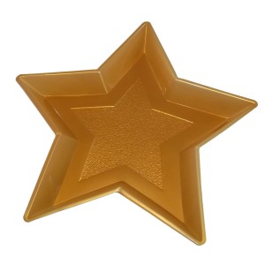 RTD-3718 : Gold Star Shaped 13 inch Snack Tray at RTD Gifts