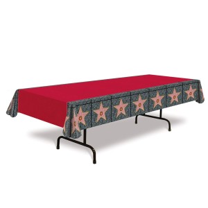 RTD-3728 : Movie Night Party Red Carpet Star Table Cover at RTD Gifts