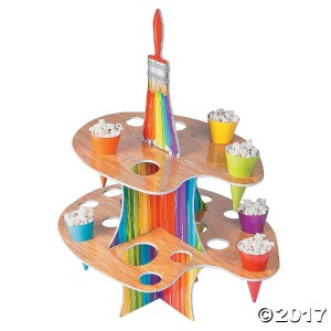 RTD-3761 : Artist Paint Splat Party Foam Treat Stand with Cones at RTD Gifts