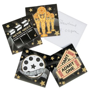 RTD-378212 : 12-Pack Movie Night Party Favor Notepads at RTD Gifts