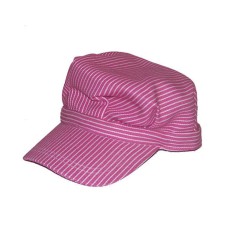 Toddlers Pink Deluxe Train Engineer Hat with Adjustable Touch Fastener
