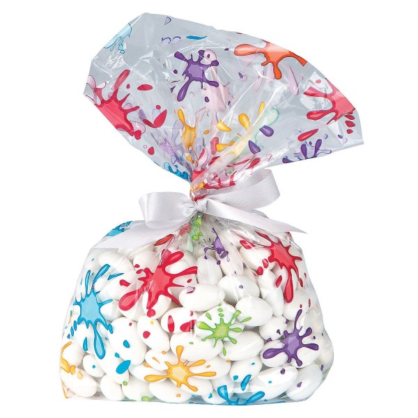 Paint Splat Artist Party Cellophane Bags