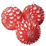 Valentine Heart Paper Balloon Lanterns
