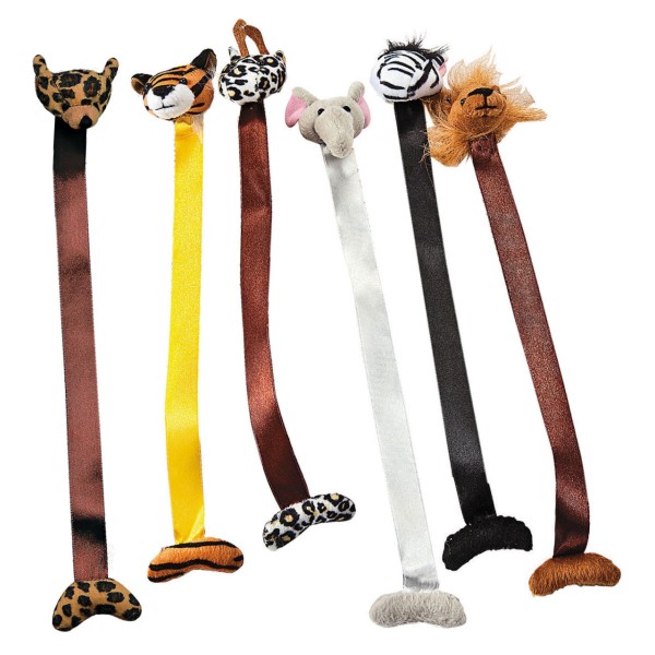 Plush Jungle Animal Bookmarks Plush Jungle Animal Bookmarks