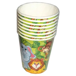 RTD-3918 : 8-Pack Zoo Animal Party Paper Cups at RTD Gifts