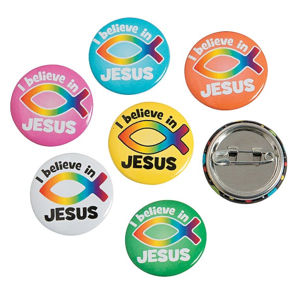 I Believe In Jesus Mini Metal Pin