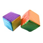 Pair of Colorful Clear Pocket Dice for Learning (with 24 blank cards)