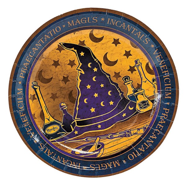 8-Pack Wizard Magician Dessert Paper Plates 8-Pack Wizard Magician Dessert Paper Plates