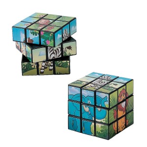 RTD-3963 : Jungle Safari Zoo Animal Mini Puzzle Cube at RTD Gifts