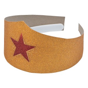 RTD-3982 : Golden Superhero Tiara with Red Star at RTD Gifts