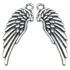 Pair of Silver Angel Wings Charms