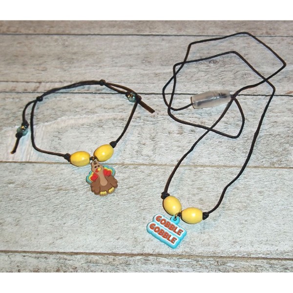 Thanksgiving Gobble Gobble Jewelry Set
