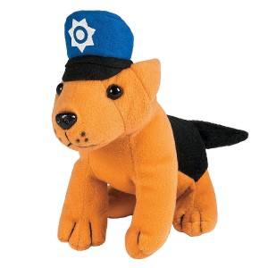 RTD-4070 : Soft Stuffed Police Puppy Dog at RTD Gifts