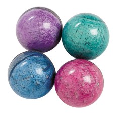 Large Rubber Marbleized Bouncing Balls