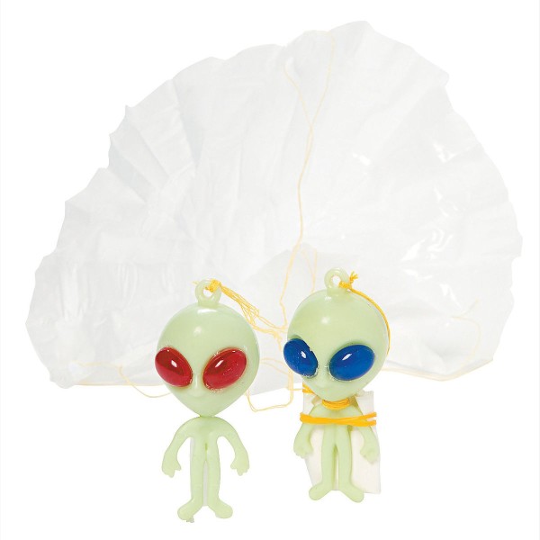 30 Alien Paratrooper Parachute Toy Figures Kids Party Bag Fillers Favours 30 Alien Paratrooper Parachute Toy Figures Kids Party Bag Fillers Favours