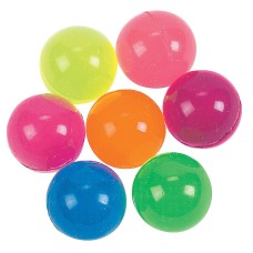 Assorted Neon 1 Inch Rubber Bouncy Balls