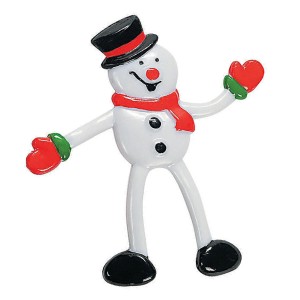RTD-4094 : Snowman Bendable Christmas Holiday Toy Figure at RTD Gifts
