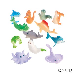 RTD-4130 : Cute Happy Plastic Ocean Figure Sea Creatures at RTD Gifts