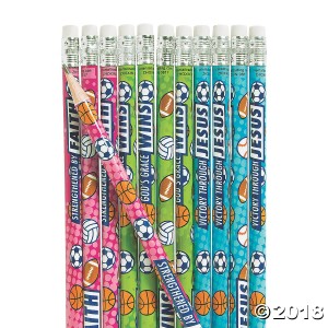 RTD-413412 : 12-Pack Church Sports VBS Pencils at RTD Gifts