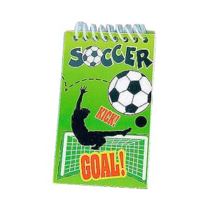 RTD-4157 : Mini Soccer Spiral Notepad at RTD Gifts