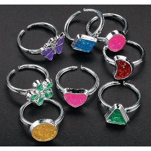 RTD-4168 : Plastic Jewel Toy Rings at RTD Gifts