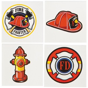 RTD-4279 : Firefighter Tattoos 36-Pack at RTD Gifts