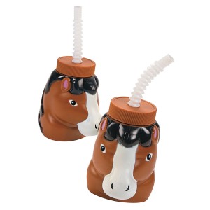 RTD-4460 : Horse Cup with Lid and Straw at RTD Gifts