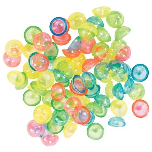 RTD-4494 : Transparent Assorted Color 1 Inch Poppers at RTD Gifts