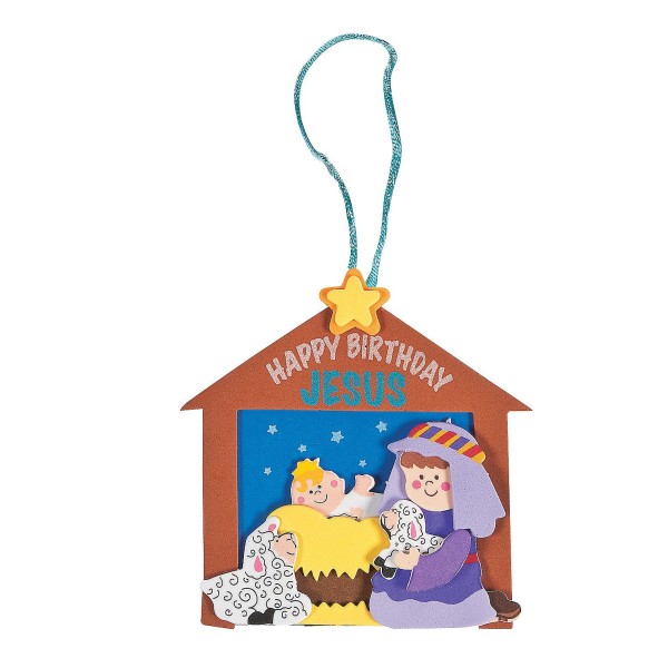 Happy Birthday Jesus Ornament Craft