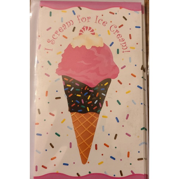 24-Pack Ice Cream Party Invitations